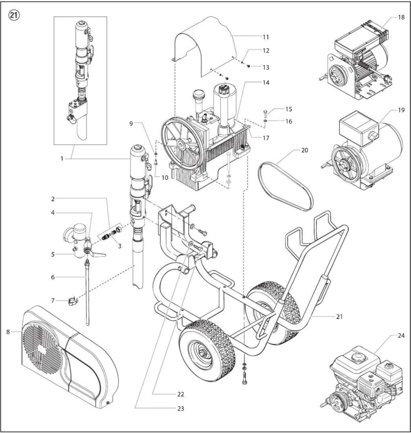 WAGNER HeavyCoat 950 G SSP - Tableau des buses Airless - 3