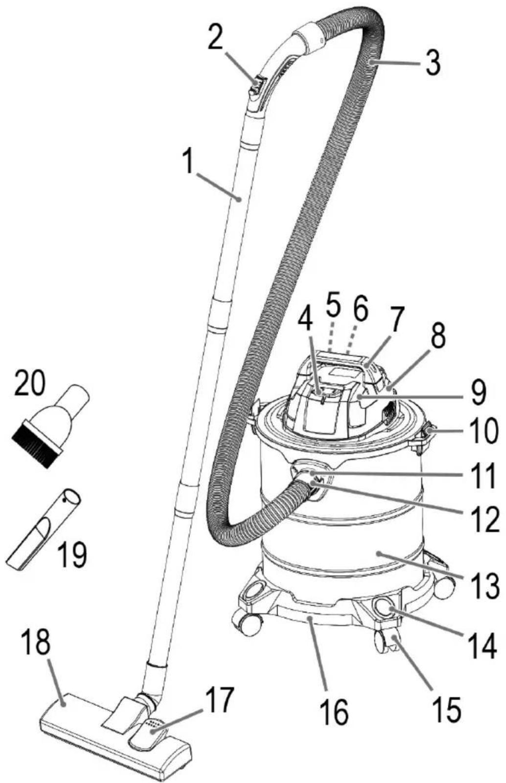 BOMANN BS 6058 CB - Übersicht der Bedienelemente - 1