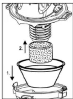 CLATRONIC BS 1313 - A szuro behelyezese - 1