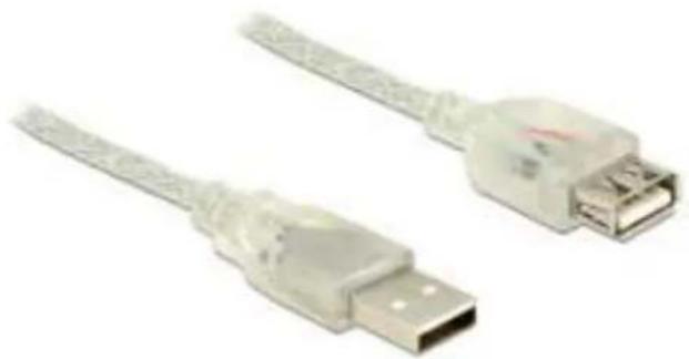 DeLOCK 83883 - Delock câble d'extension USB 2.0 type-a mâle > USB 2.0 type-a femelle 2 m transparent - 1