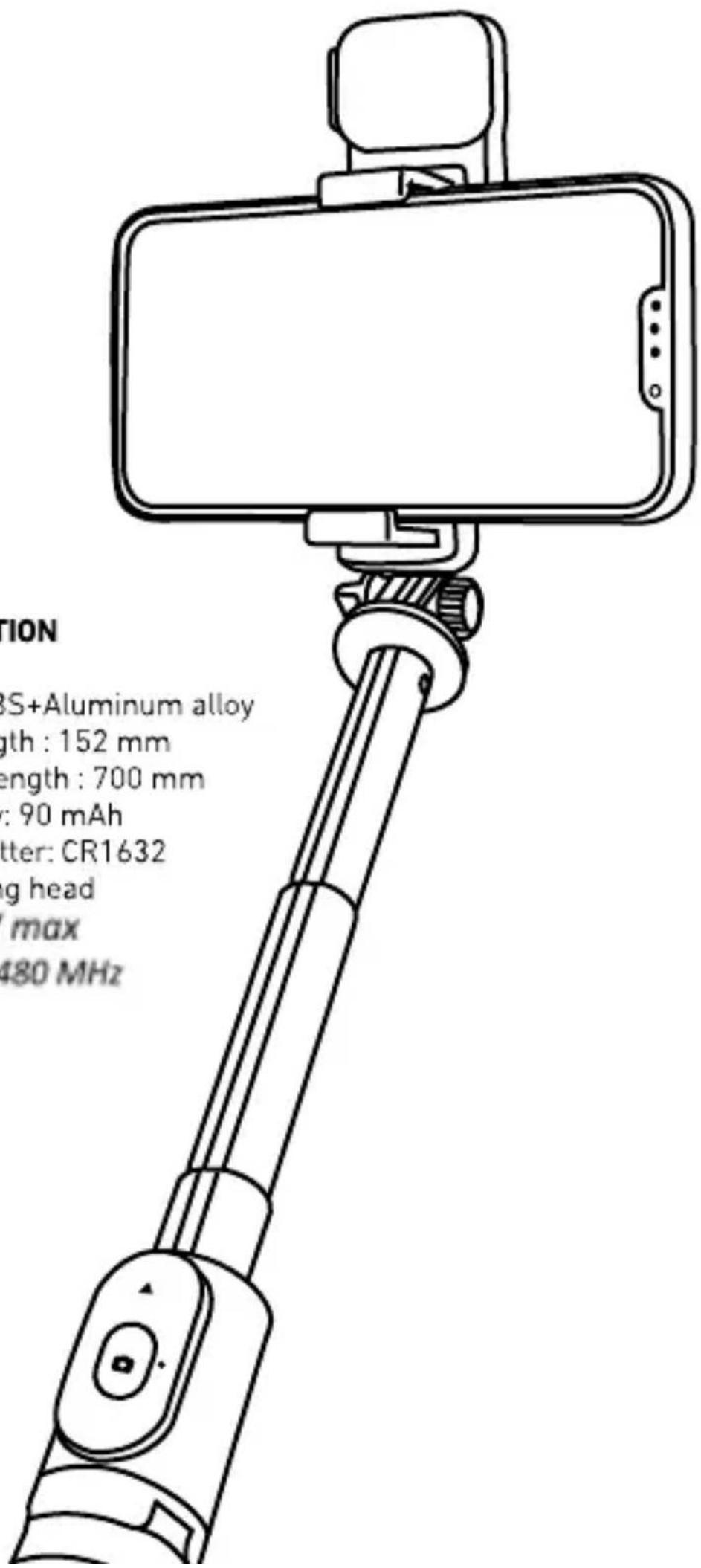 SBS Tripod Selfie Stick Pro - SPECIFICATION - 1