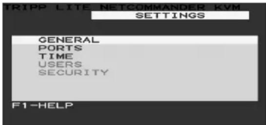 Tripp Lite B07000819 - Ajustes con el Menu en Pantalla (OSD) (F2) - 1