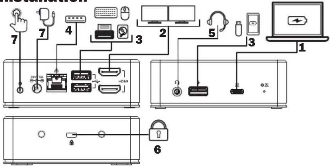 Tripp Lite U442DOCK20BINT - Remarques : - 1