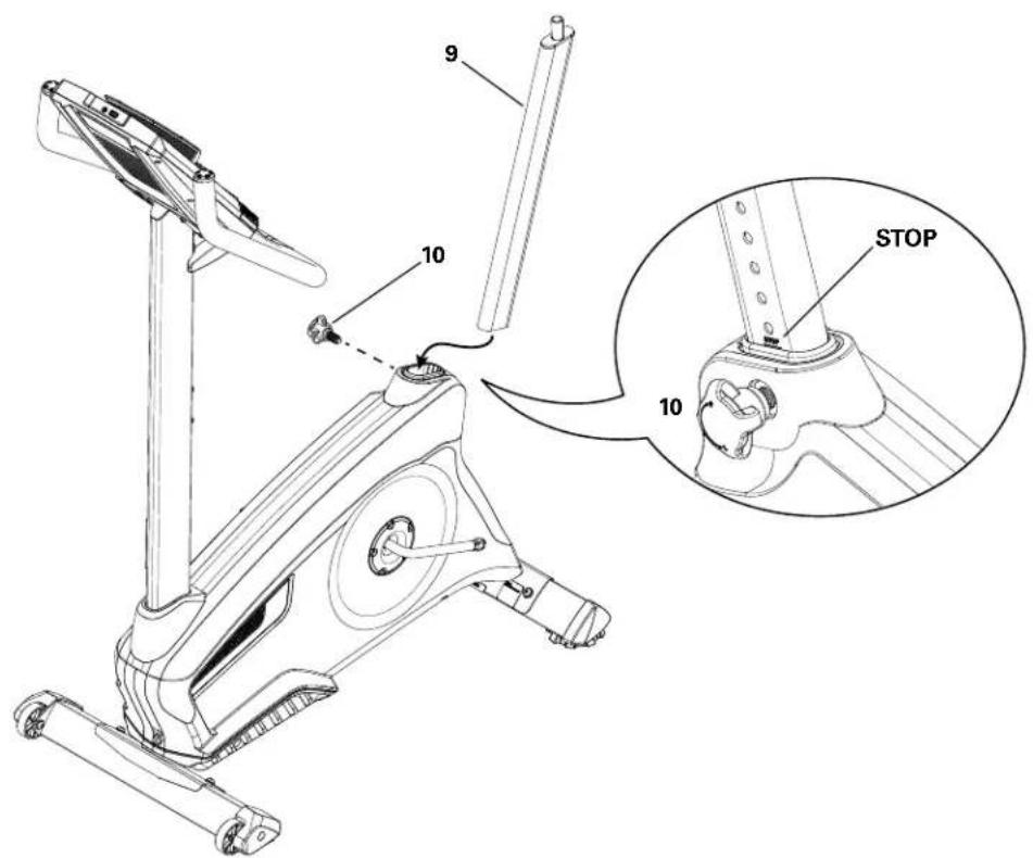 Nautilus U624 - Installez le tube de selle sur le châssis - 1