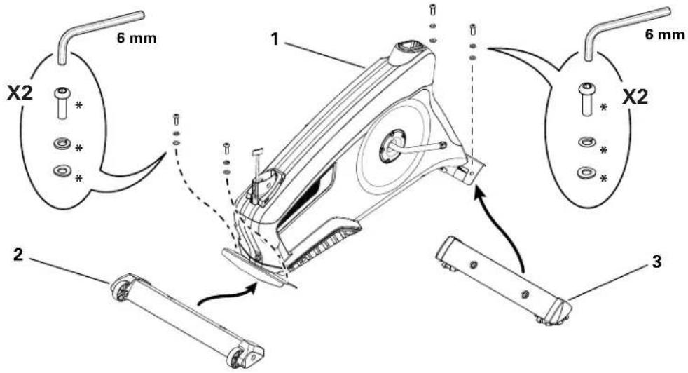 Nautilus U624 - Arrimez les stabilisateurs au châssis - 1