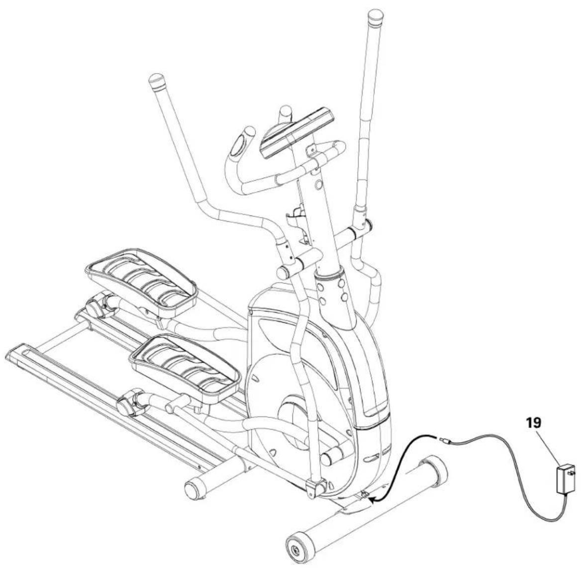Nautilus T686 - Branchez le cordon d'alimentation sur le cadre - 1