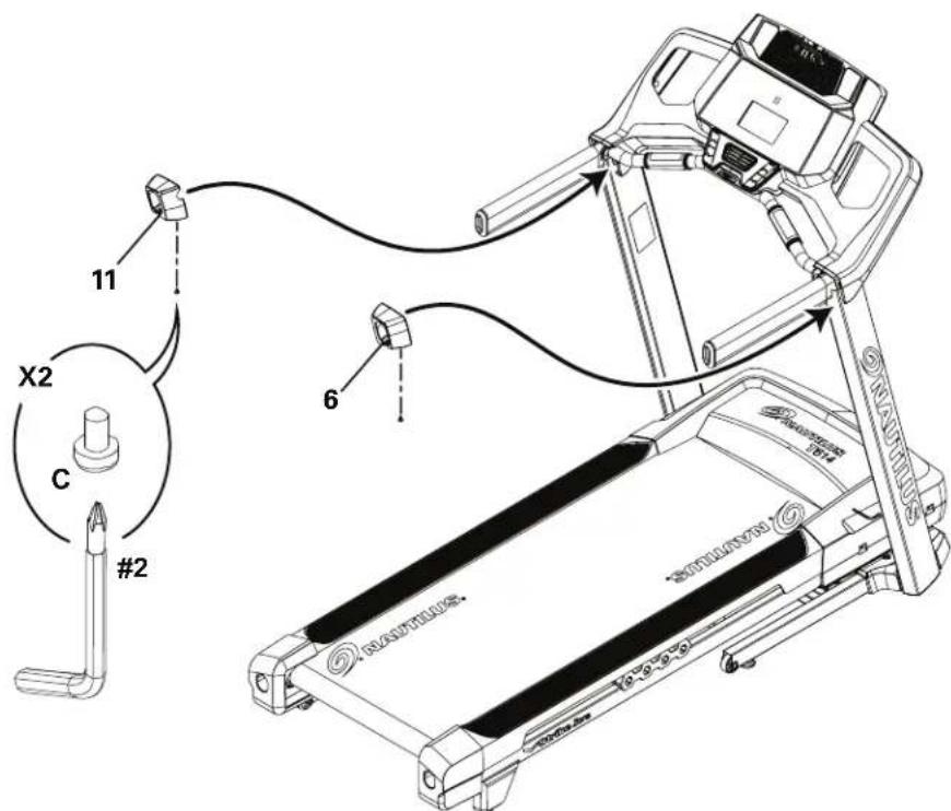 Nautilus T624 - Arrimez les capots de poignée au châssis - 1