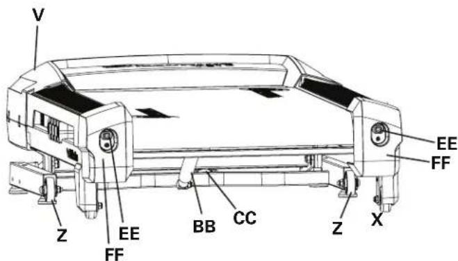 Nautilus T624 - Pièces d'entretien (châssis) - 1
