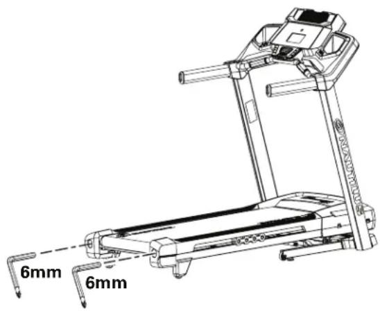 Nautilus T624 - Ajustement de la tension de la courroie - 2