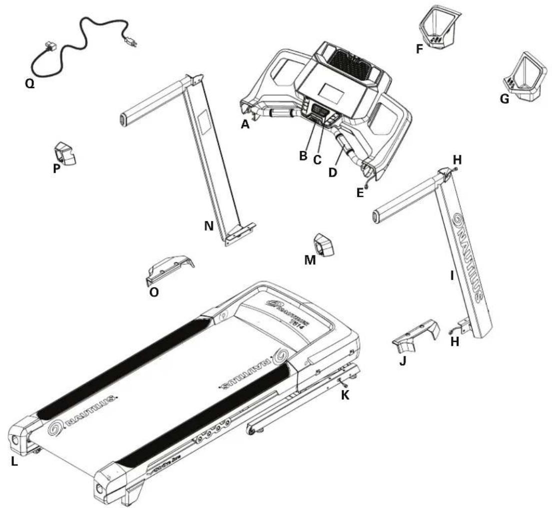 Nautilus T624 - Pièces d'entretien - 1