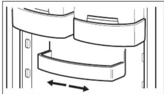 Küppersbusch FKU1500.0i - Positioning the door shelves - 1