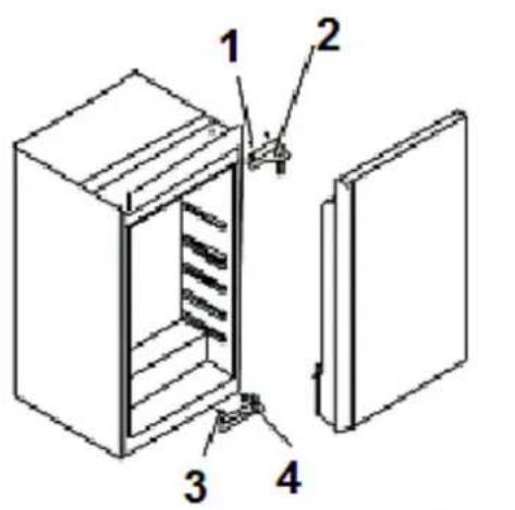 Wolkenstein WKS125.4 EB - Changing of the hinge position - 1