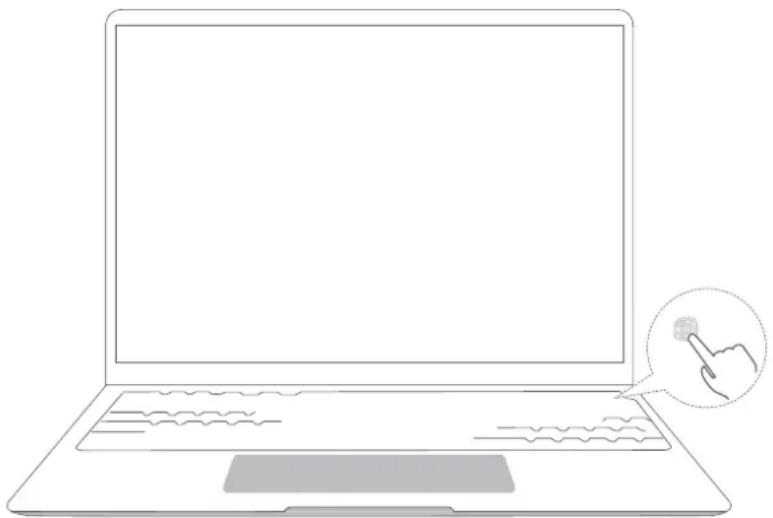 HONOR MagicBook 16 - Étape 3 : enregistrer une empreinte digitale - 1