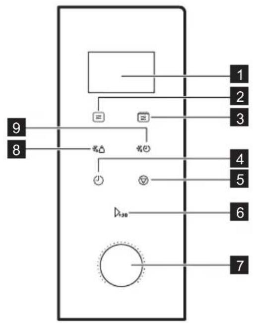 AEG MSB2057DB - Panel sterowania - 1