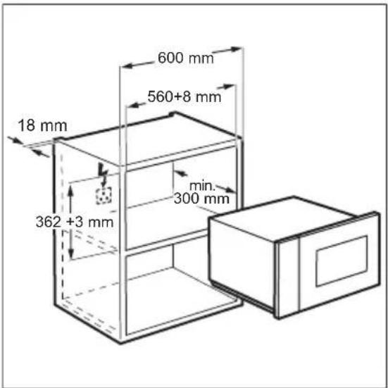 AEG MSB2057DB - Instalacja – przygotowanie - 1