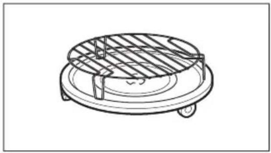AEG MSB2057DB - Einsetzen des Grillrostes - 1