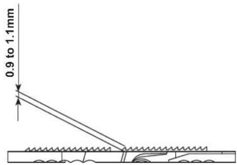 JUKI MO6800D - Adjusting the feed dog height - 2