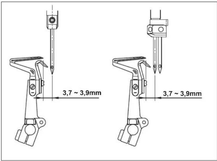 JUKI MO6800D - Relazione fase ago-crochet inferiore - 1