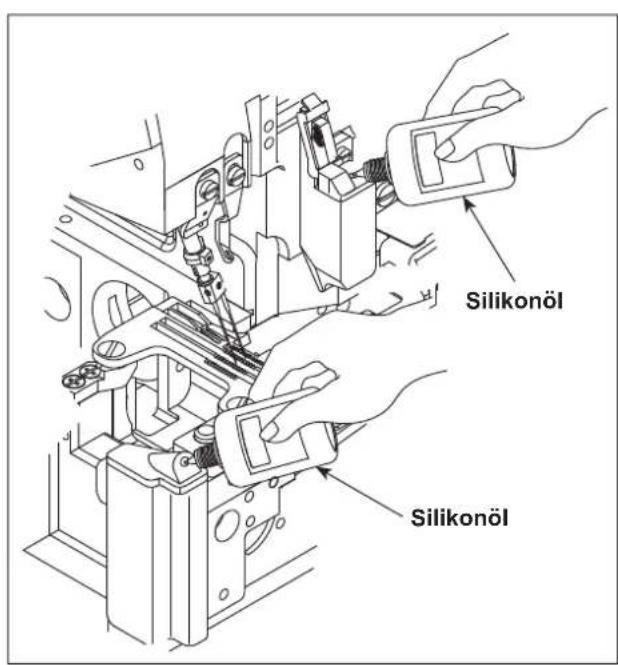 JUKI MO6800D - Ablassen und Einfüllen des Öls - 3