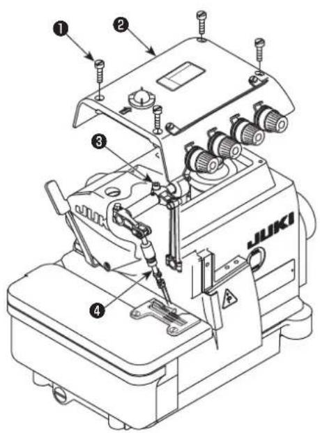 JUKI MO6800S - AJUSTE DE LA ALTURA DE LA AGUJA - 2