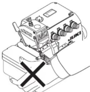 JUKI MO6800S - Für}sicherere Benutzung der MO-6800S-Modellreihe zu treffende Vorsichtsmaßnahmen - 3
