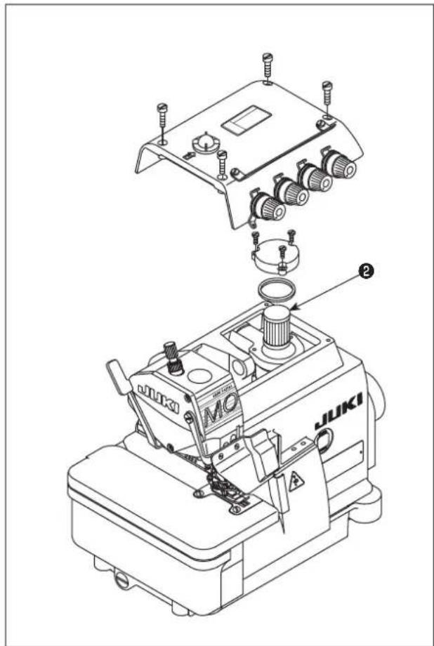 JUKI MO6800S - Drainage and refill the oil - 2