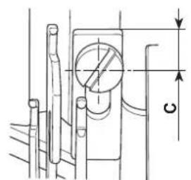 JUKI MO6800S - Position of the needle thread take-up and the needle thread guide - 5