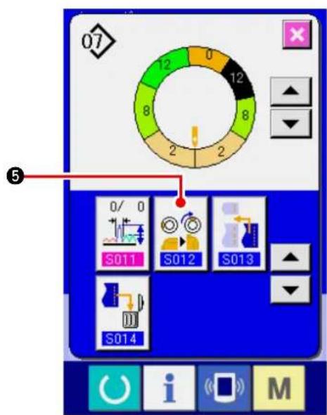 JUKI IP420 - Changement de la position du cran supérieur du programme - 5