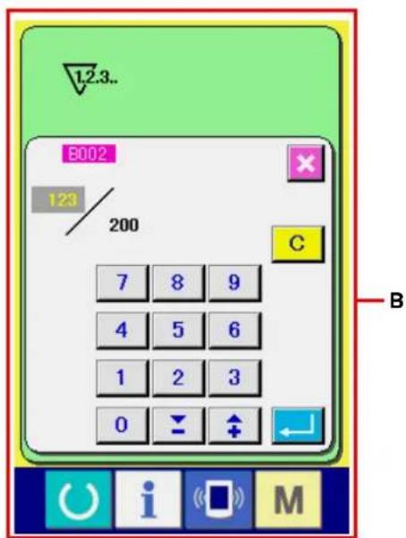 JUKI IP420 - 4) Changement de la valeur actuelle du compteur - 3