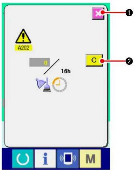 JUKI IP420 - 18-3 Procédure d'annulation de l'état d'avertissement - 1