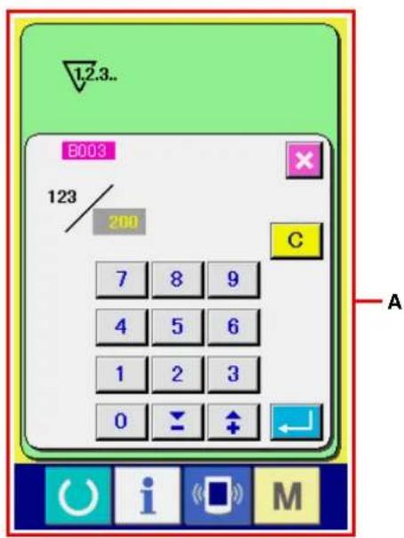 JUKI IP420 - 3) Changement de la valeur de réglage du compteur - 4