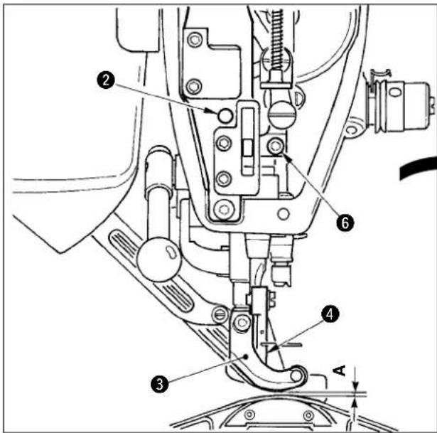 JUKI IP420 - Réglage de la hauteur du pied trotteur - 3
