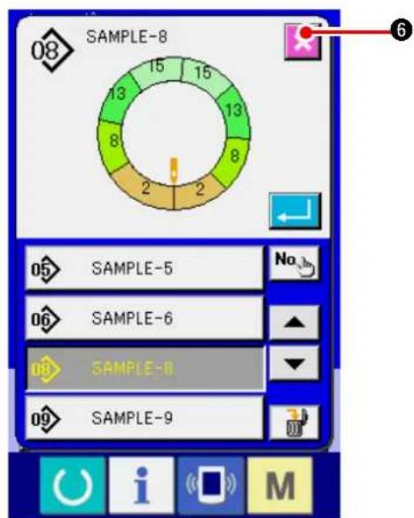 JUKI IP420 - 6-8 Suppression d'une configuration - 7