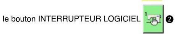 JUKI IP420 - 1) Afficher l'écran de la liste de l'interrupteur logiciel. - 1