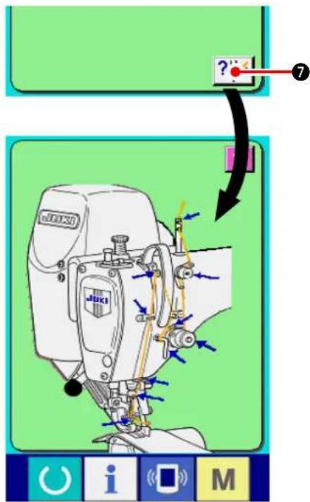 JUKI IP420 - 2) Afficher l'écran d'informations de maintenance et de contrôle. - 7