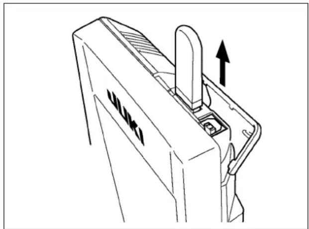 JUKI IP420 - Déconnexion d'un dispositif du port USB - 1