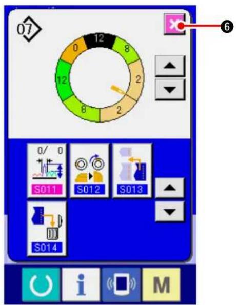 JUKI IP420 - Changement de la position du cran supérieur du programme - 7