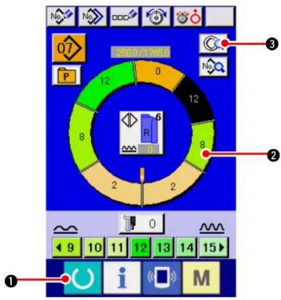 JUKI IP420 - Changement de la position du cran supérieur du programme - 1