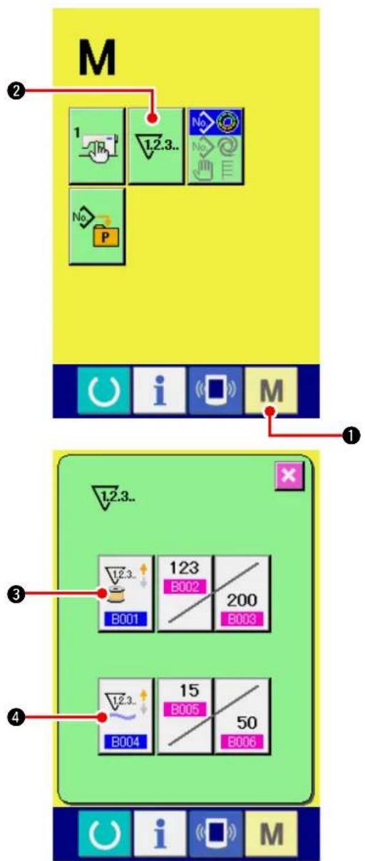 JUKI IP420 - 12-1 Procédure de réglage du compteur - 1