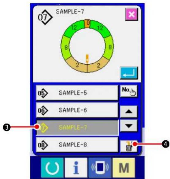 JUKI IP420 - 8-8 Suppression d'une configuration - 6