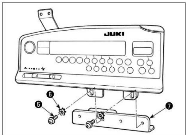 JUKI LU1561N - 操作ロットスの取り付け - 7
