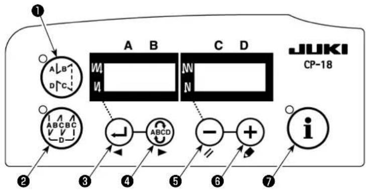 JUKI LU1561N - (4)ひさスイチの機能設定 - 1