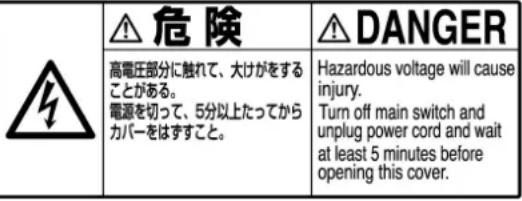 JUKI MF3620 - (II) Explanation of pictorial warning indications and warning labels - 8