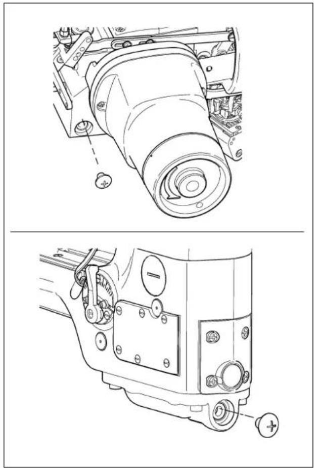 JUKI MF3620 - 針受け(前)の調整 Adjusting the needle guard (front) / - 14