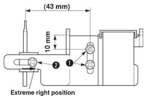 JUKI MF7200D - Adjusting the silicon container thread guide - 2