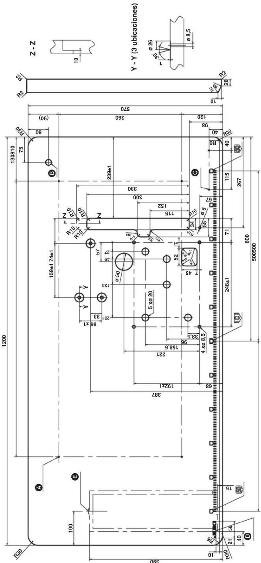 JUKI MF7200D - DIBUJO DE MESA (TIPO CARGA SUPERIOR) PARA SISTEMA DE CORREA-V - 1