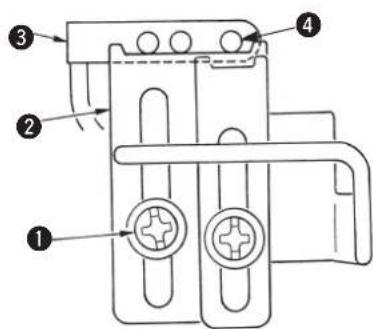 JUKI MF7200D - Ajuste del receptor de hilo del tomahilos oscilante - 2