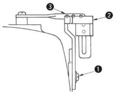 JUKI MF7200D - Adjusting the needle bar thread take-up thread receiver - 2