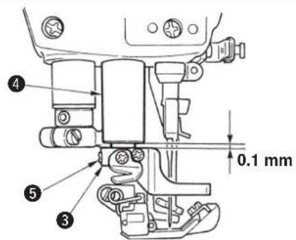 JUKI MF7200D - Adjusting the presser foot lift - 3