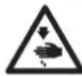 JUKI MO6700DA - Explication des pictogrammes et étiquettes d'avertissement - 8